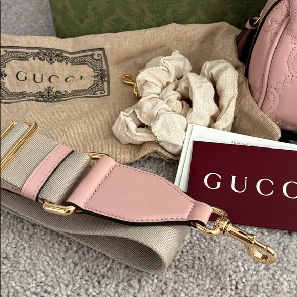 Gucci Pink Quilted Satchel Bag - Picture 5 of 9